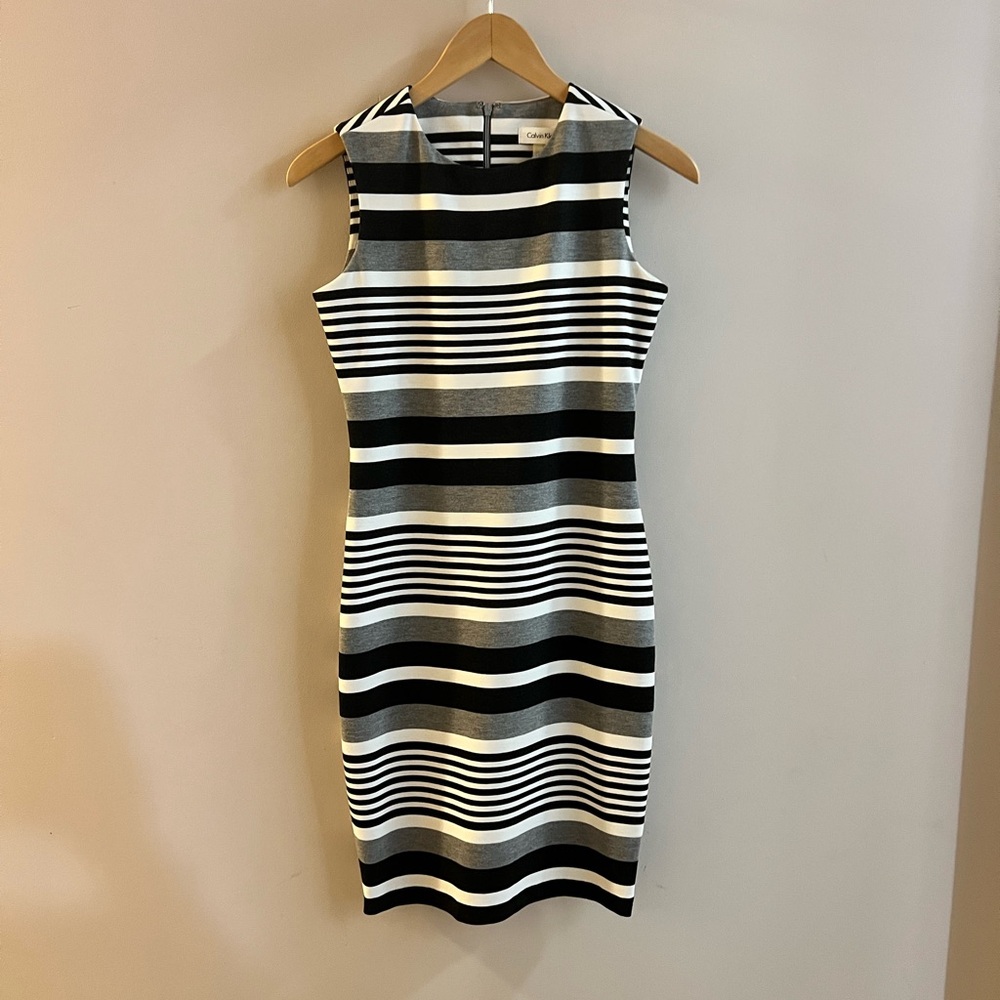 Calvin Klein Black and White Dress